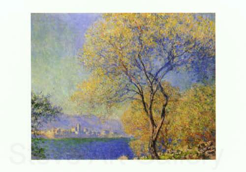 Claude Monet Antibes seen from the Salis Gardens France oil painting art